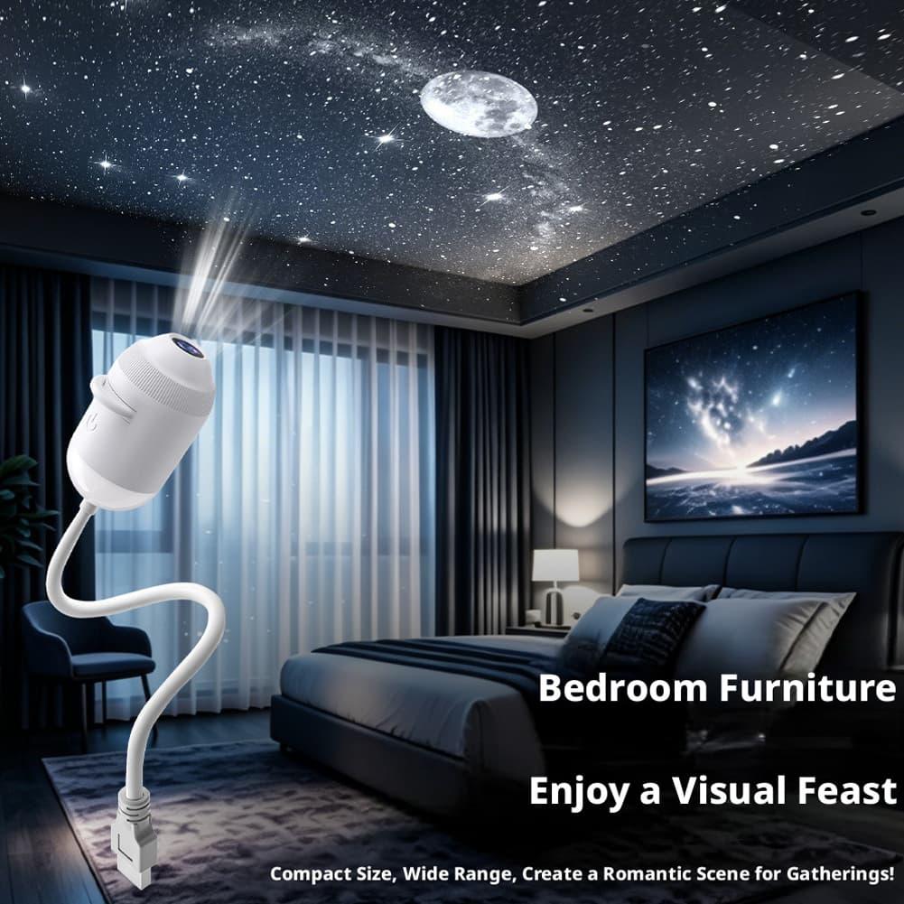 Planetarium Projector Home - Proyektor Bintang Galaksi 2-in-1, Lampu Proyektor