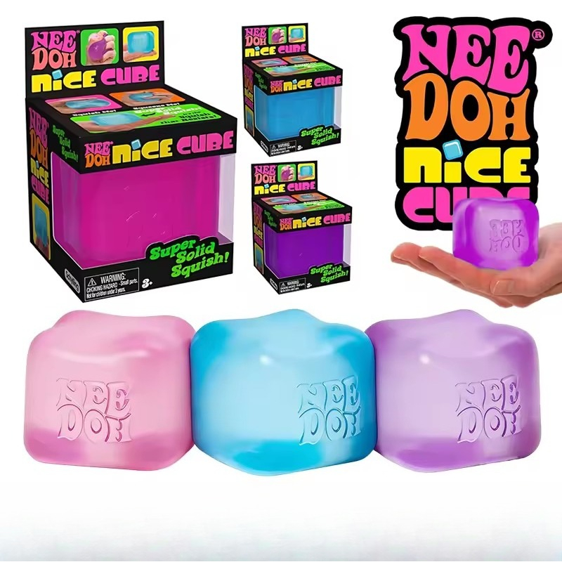 Crystal Growing Kit - Mainan Sensorik Schylling NeeDoh Nice Cube,