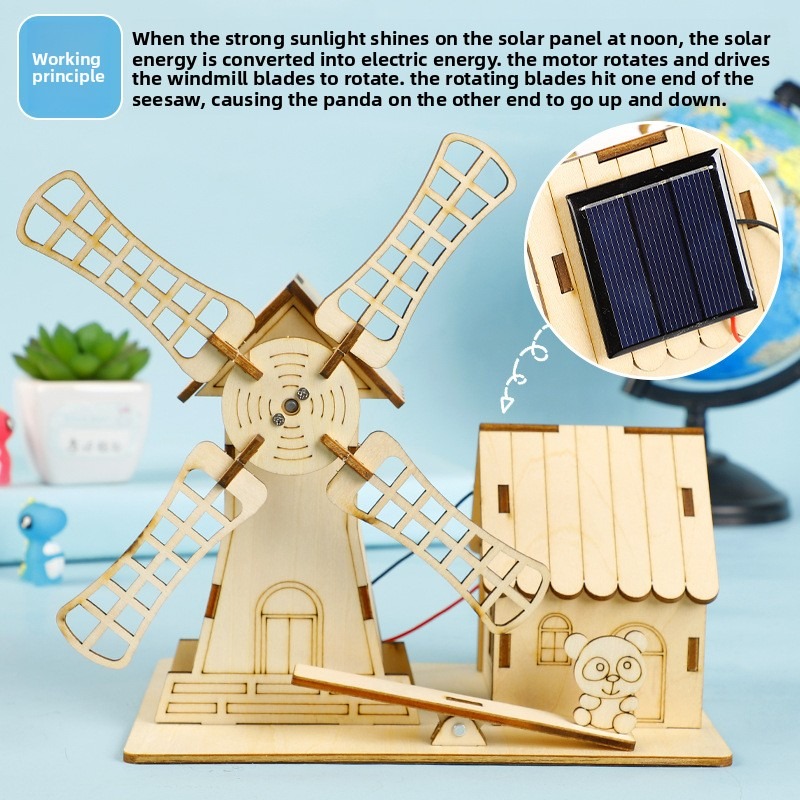 Science Max - Rumah kincir angin tenaga surya, model