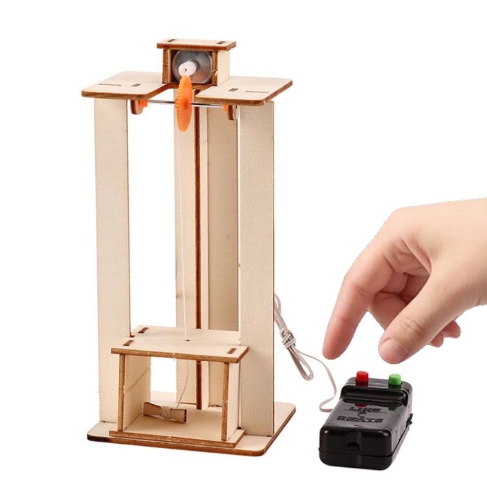 Science Max - Mainan Puzzle Model Lift Listrik DIY