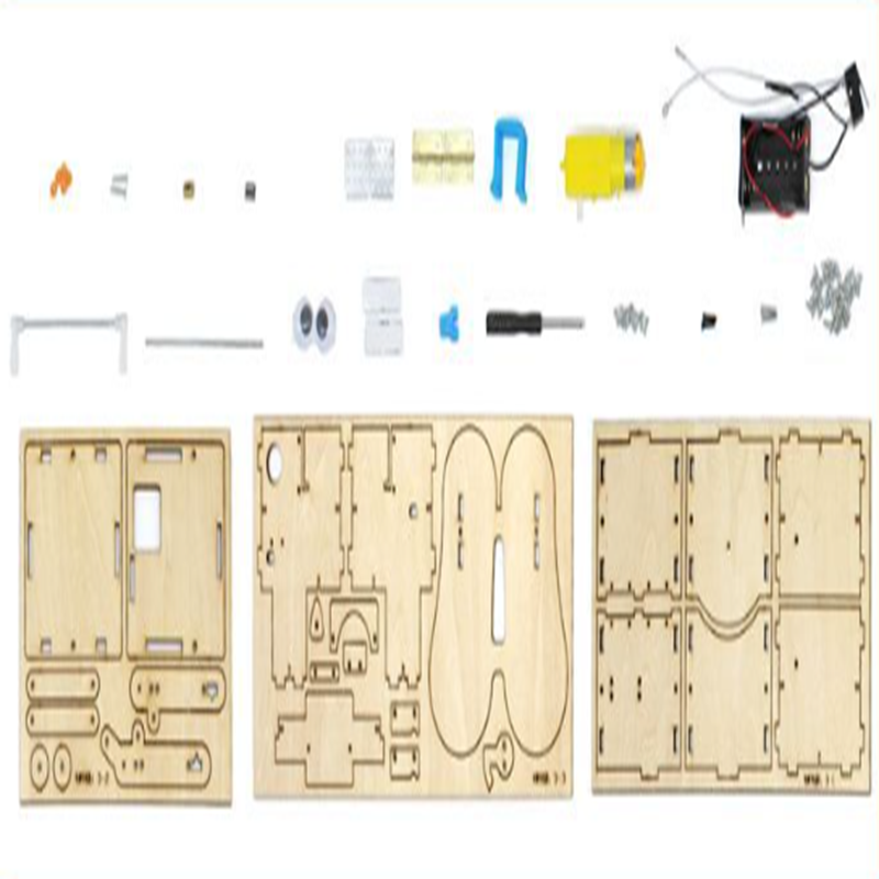 Robot Kayu Rakitan DIY Model P - Science Project Robot ulasan dan harga