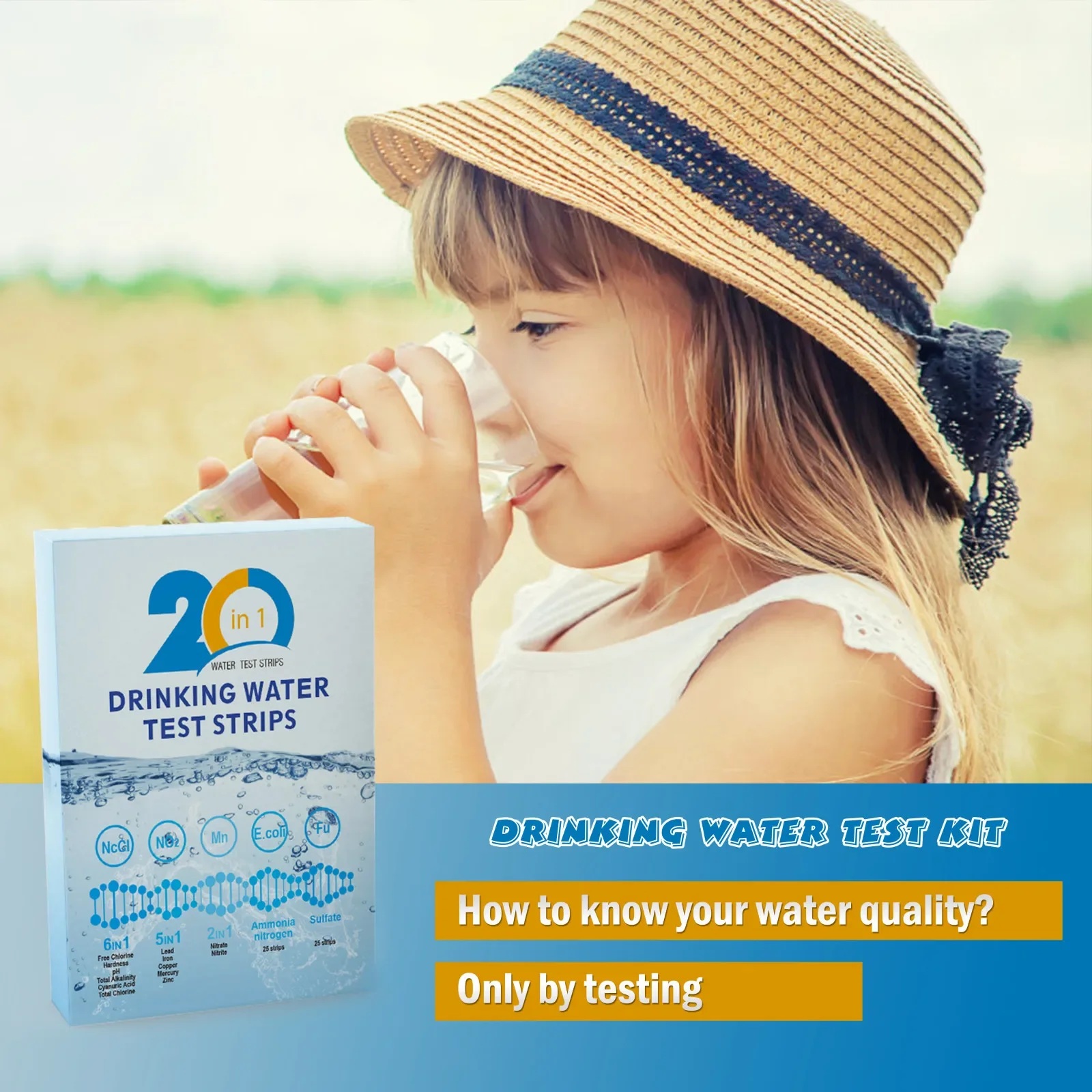 YAGO 20 in 1 Strip Tes Air Kit - Ph Strip Test ulasan dan harga