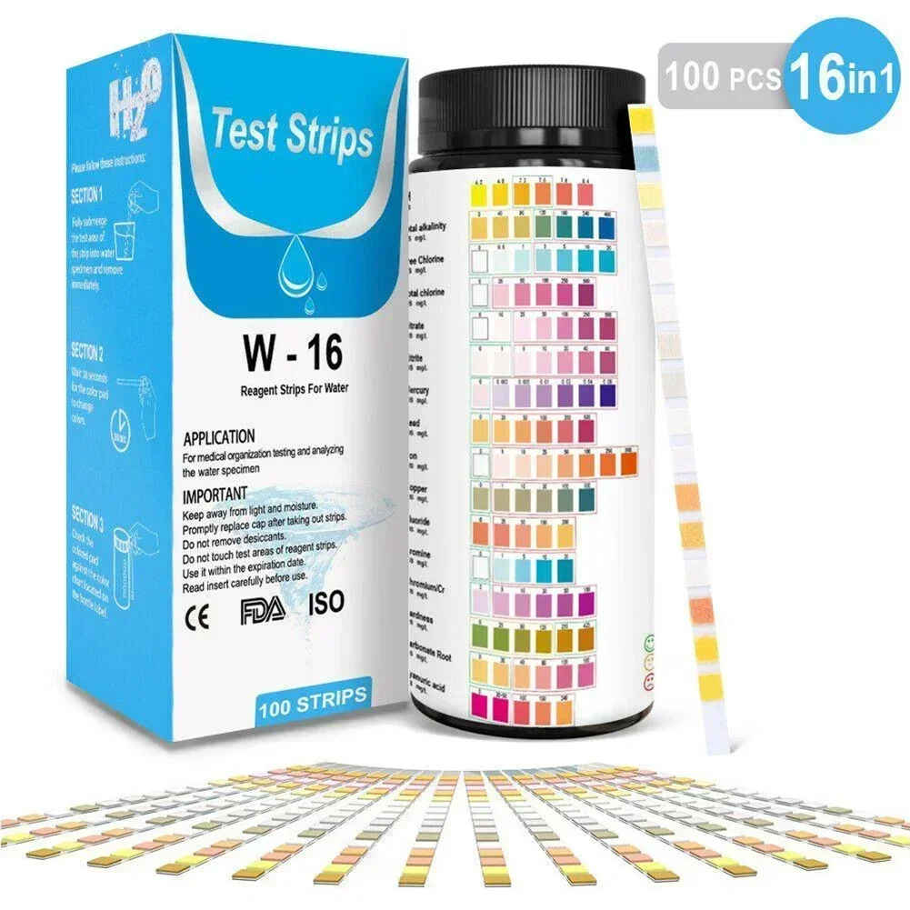 Kit uji air minum 16 In 1, Str - Ph Strip Test ulasan dan harga