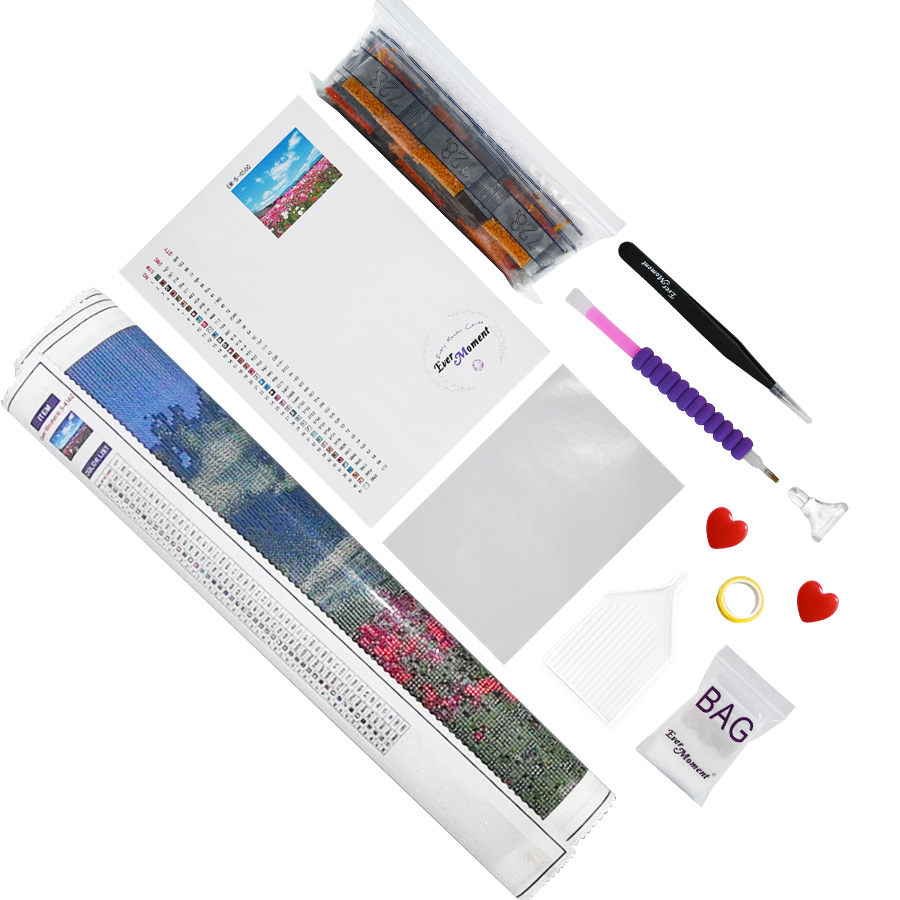 Lukisan Berlian Mosaik Sulaman - Volcano Kit Eruption ulasan dan harga