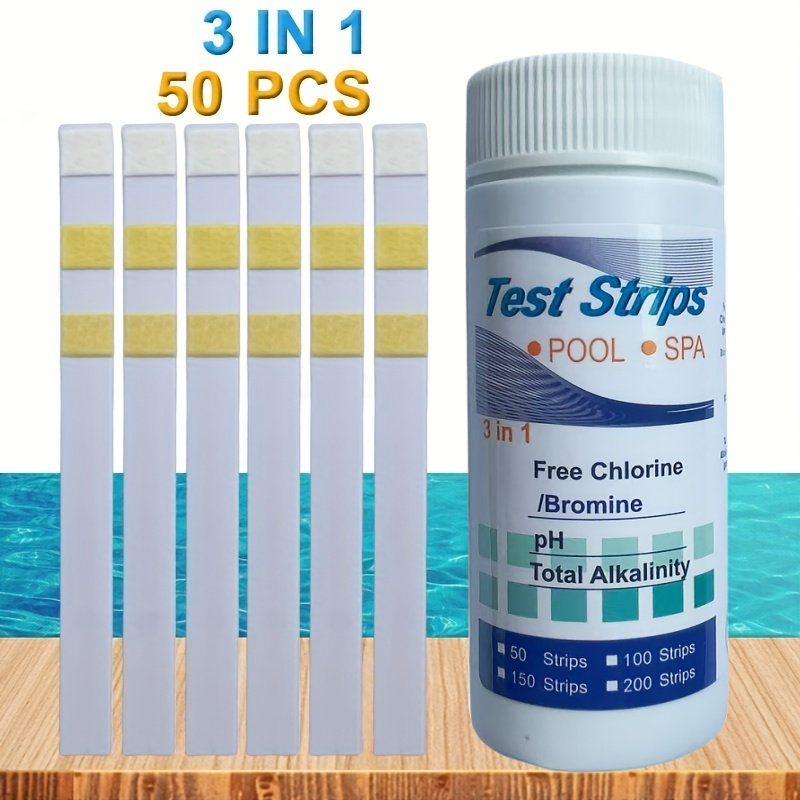 Strip Tes PH Klorin SPA Kolam  - Ph Strip Test ulasan dan harga