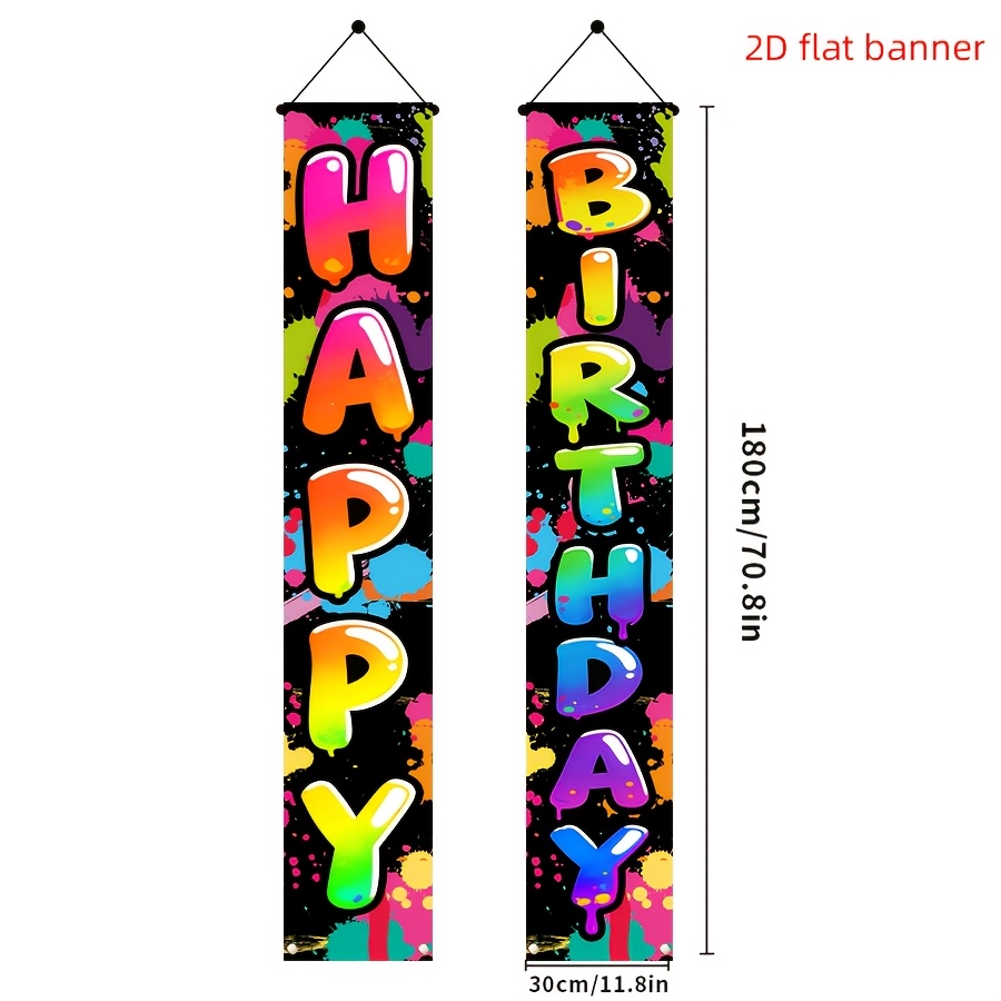Spanduk Teras Ulang Tahun 2D W - Science Of Happiness ulasan dan harga