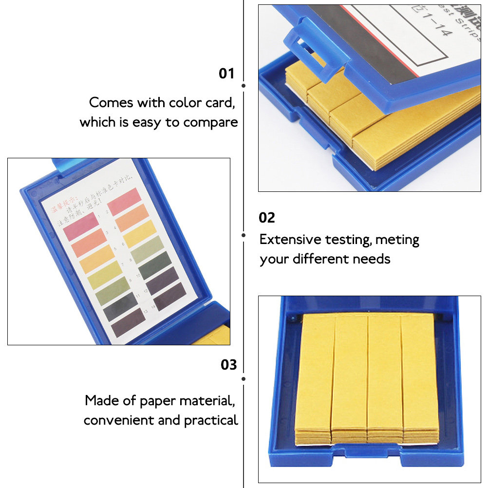 80Pcs Kertas Uji PH 1-14 Strip - Ph Strip Test ulasan dan harga