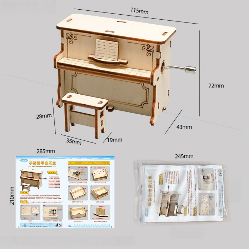 Piano Putar Manual DIY untuk A - Science Max ulasan dan harga